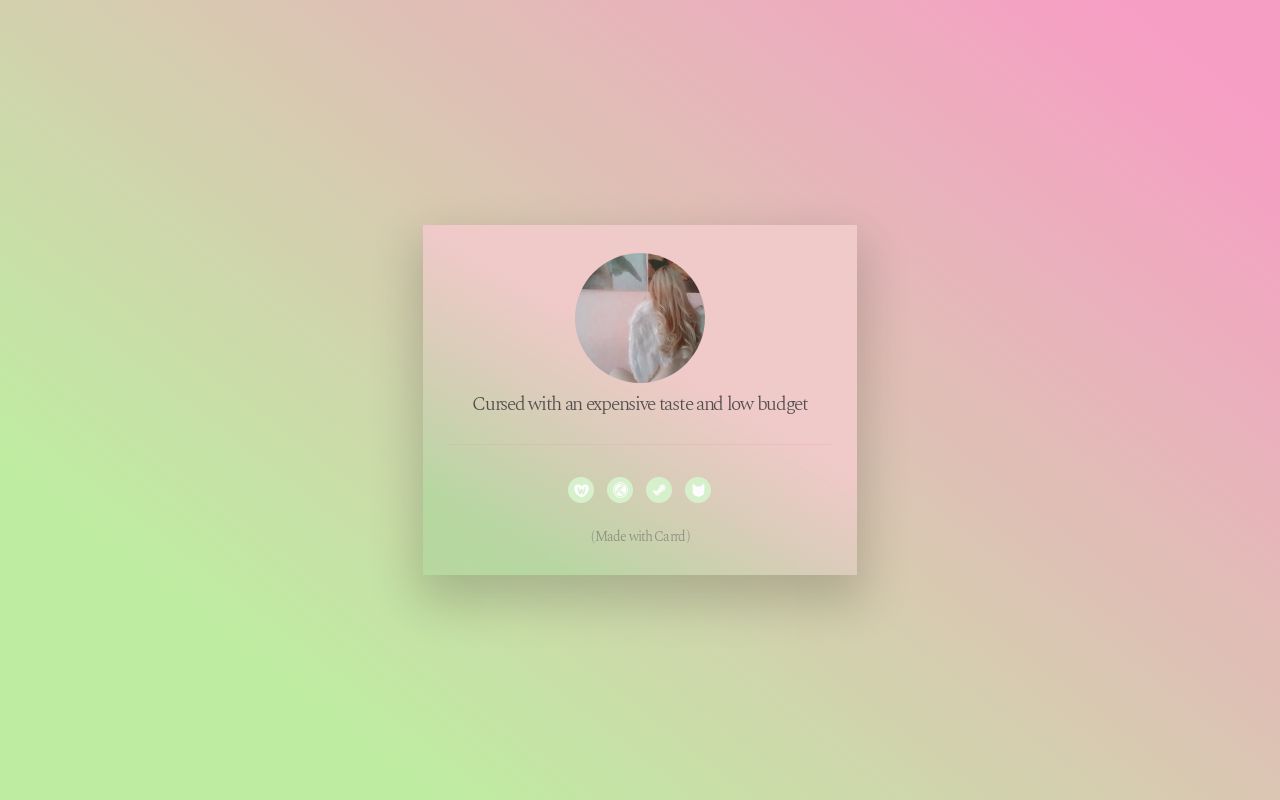 Carrd profile picture for @cuddle